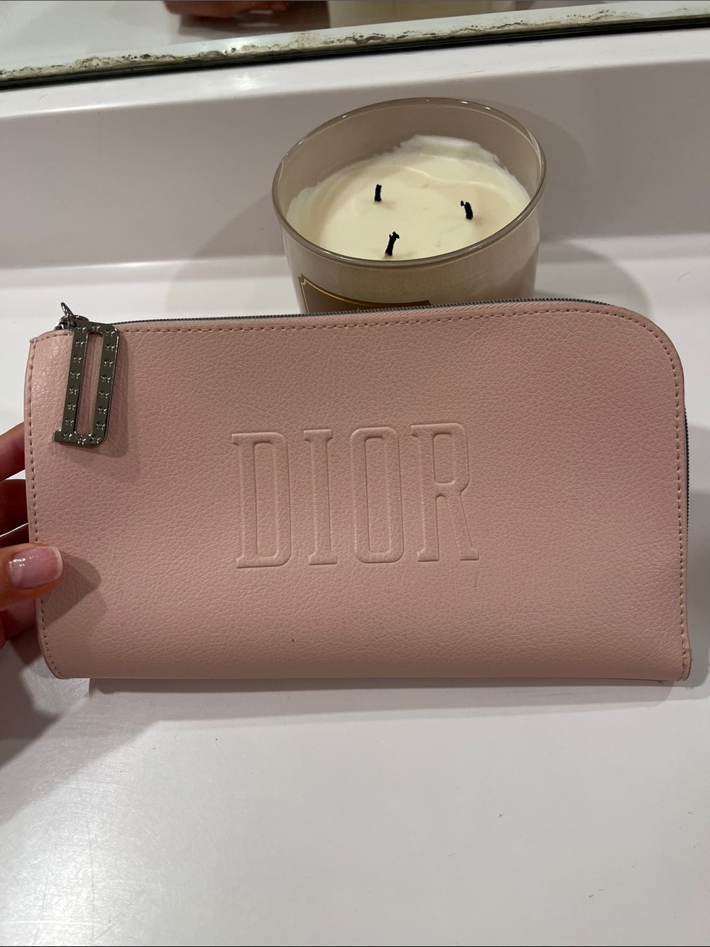 Dior Pink makeup pouch